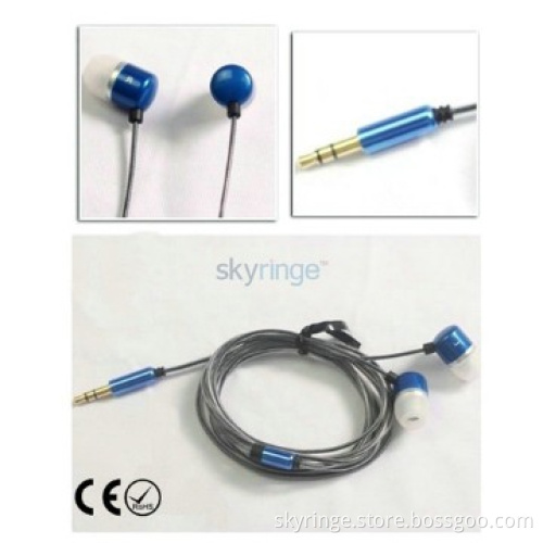 3.5mm shiny red earphone for iPhone